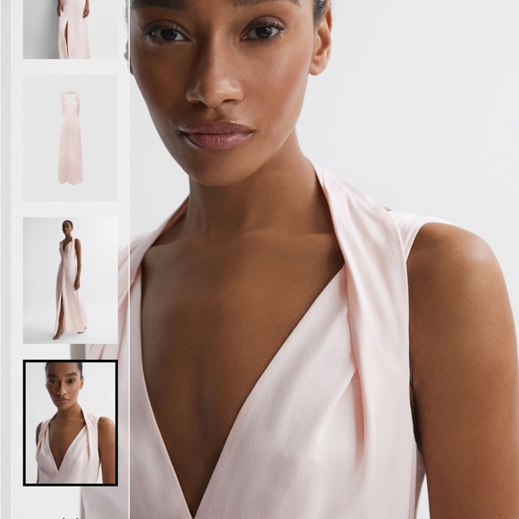 Dresses & Skirts - Lovely Dressy Collection off shoulder split skirt pink Sleeveless Gown NWT